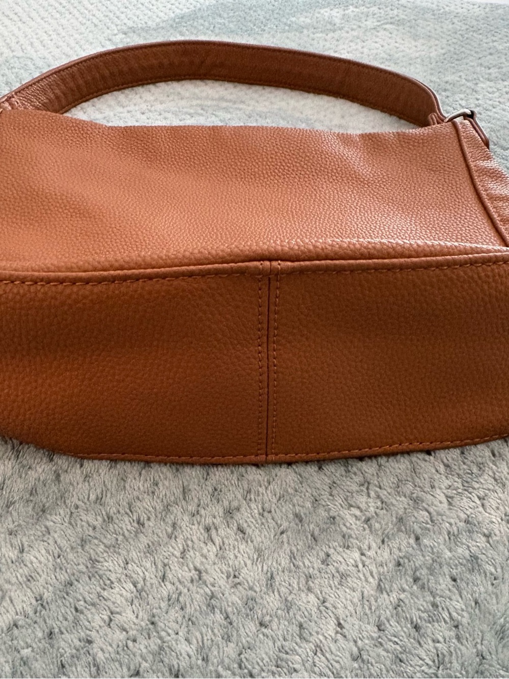 thirty-one Cognac Brown Pebbled Leather Shoulder Midway Hobo - Picture 7 of 10